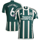 Lisandro Martínez Manchester United 2023/24 Away Player Jersey - Green for sale