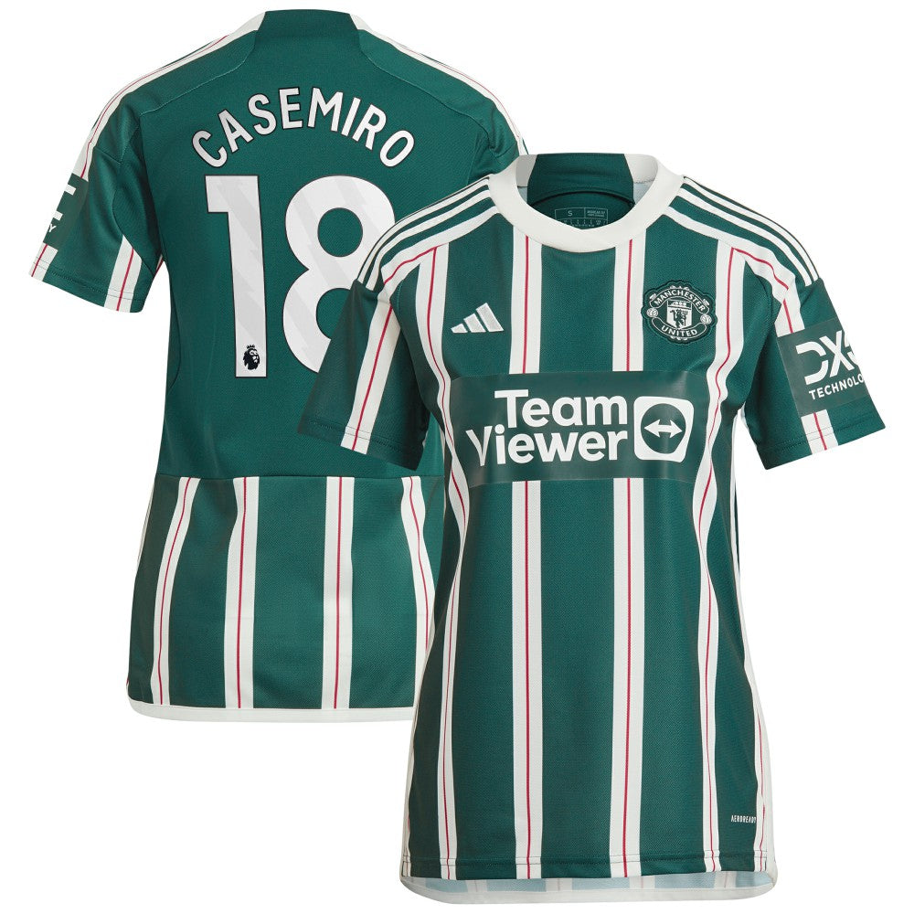 Casemiro Manchester United Women's 2023/24 Away Replica Player Jersey - Green for sale