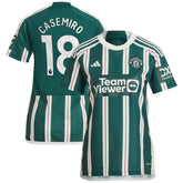 Casemiro Manchester United Women's 2023/24 Away Replica Player Jersey Discount - Green