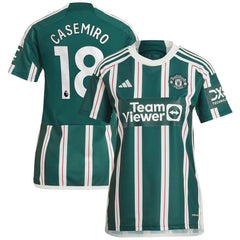 Casemiro Manchester United Women's 2023/24 Away Replica Player Jersey - Green for sale