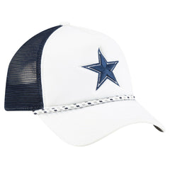 Dallas Cowboys New Era Court Sport Foam Front A-Frame 9FORTY Adjustable Trucker Hat - White/Navy outlet