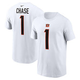 Ja'Marr Chase Cincinnati Bengals Player Name & Number T-Shirt - White discount