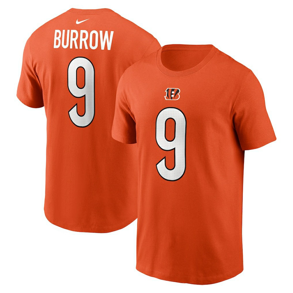 Joe Burrow Cincinnati Bengals Player Name & Number T-Shirt - Orange online