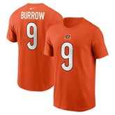Joe Burrow Cincinnati Bengals Player Name & Number T-Shirt - Orange online