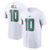Tyreek Hill Miami Dolphins Player Name & Number T-Shirt - White online