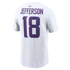 Justin Jefferson Minnesota Vikings Player Name & Number T-Shirt - White discount