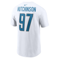 Aidan Hutchinson Detroit Lions Player Name & Number T-Shirt - White online