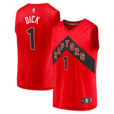 Gradey Dick Toronto Raptors Fast Break Player Jersey - Icon Edition - Red cheap