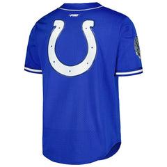Anthony Richardson Indianapolis Colts Pro Standard Mesh Baseball Button-Up T-Shirt - Royal cheap