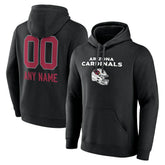 Arizona Cardinals Personalized Name & Number Team Wordmark Pullover Hoodie - Black outlet