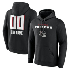 Atlanta Falcons Personalized Name & Number Team Wordmark Pullover Hoodie - Black online