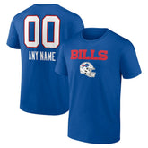 Buffalo Bills Personalized Name & Number Team Wordmark T-Shirt - Royal discount