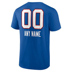 Buffalo Bills Personalized Name & Number Team Wordmark T-Shirt - Royal discount