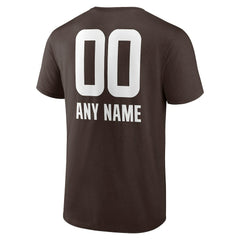 Cleveland Browns Personalized Name & Number Team Wordmark T-Shirt - Brown sale