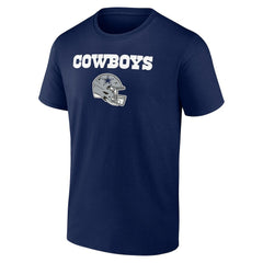 Dallas Cowboys Personalized Name & Number Team Wordmark T-Shirt - Navy cheap