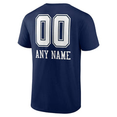 Dallas Cowboys Personalized Name & Number Team Wordmark T-Shirt - Navy cheap