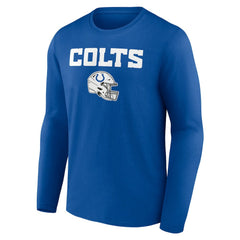 Indianapolis Colts Personalized Name & Number Team Wordmark Long Sleeve T-Shirt - Royal sale