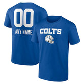 Indianapolis Colts Personalized Name & Number Team Wordmark T-Shirt - Royal on sale