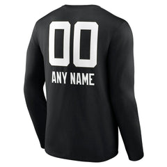 Jacksonville Jaguars Personalized Name & Number Team Wordmark Long Sleeve T-Shirt - Black outlet