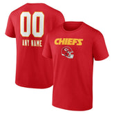 Kansas City Chiefs Personalized Name & Number Team Wordmark T-Shirt - Red for sale