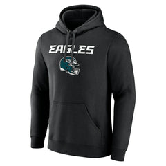Philadelphia Eagles Personalized Name & Number Team Wordmark Pullover Hoodie - Black on sale