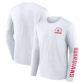 Cleveland Guardians Press Box Long Sleeve T-Shirt White