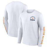 Houston Astros Press Box Long Sleeve T-Shirt White