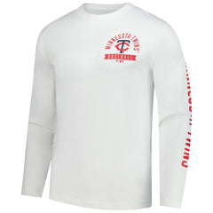 Minnesota Twins Press Box Long Sleeve T-Shirt White