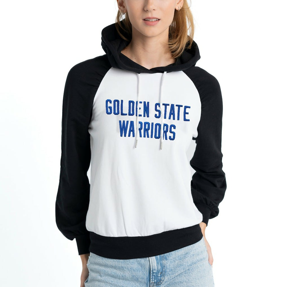 Golden State Warriors Lusso Women's Marlowe Tri-Blend Raglan Pullover Hoodie sale - White for sale