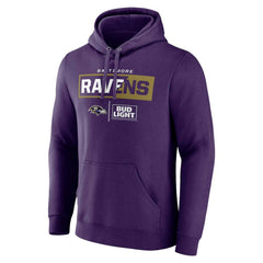 Baltimore Ravens NFL x Bud Light Pullover Hoodie - Purple cheap