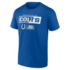 Indianapolis Colts NFL x Bud Light T-Shirt - Royal for sale