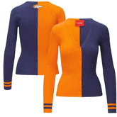 Denver Broncos STAUD Women's Cargo Sweater - Orange/Navy discount