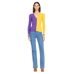 Minnesota Vikings STAUD Women's Cargo Sweater - Purple/Gold cheap