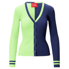 Seattle Seahawks STAUD Women's Cargo Sweater - Neon Green/Navy cheap