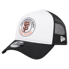 San Francisco Giants Spring Training Circle Foam A-Frame 9FORTY Trucker Adjustable Hat White/Black
