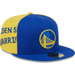 Golden State Warriors Gameday Wordmark 59FIFTY Fitted Hat sale - Royal/Gold discount