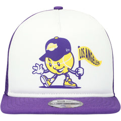 Los Angeles Lakers Youth Court Sport Mascot 9FIFTY Snapback Hat - White/Purple for sale