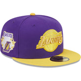 Los Angeles Lakers Gameday Gold Pop Stars 59FIFTY Fitted Hat - Purple/Gold cheap