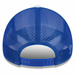Golden State Warriors Court Sport Foam A-Frame 9FORTY Adjustable Trucker Hat sale - White/Royal online