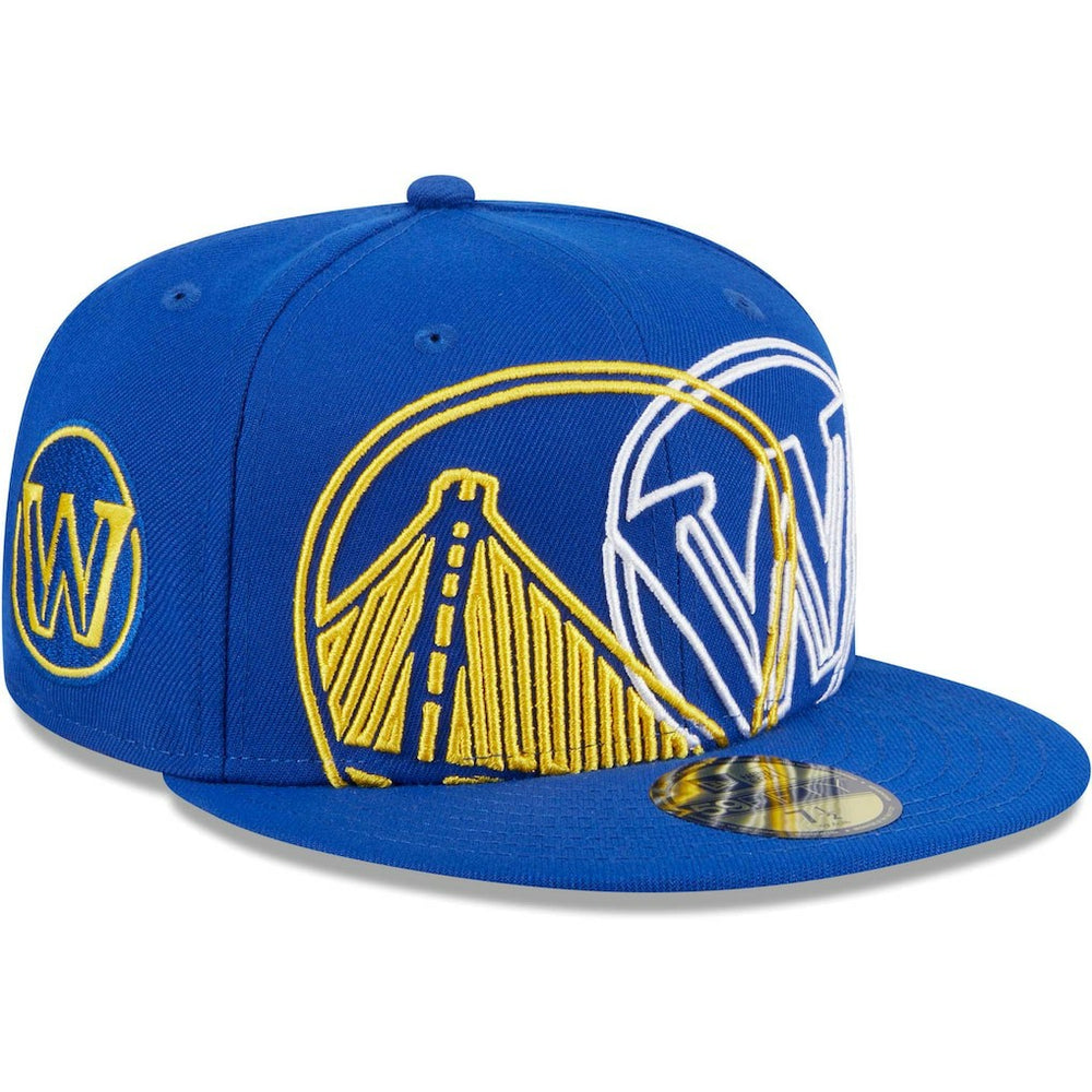 Golden State Warriors Game Day Hollow Logo Mashup 59FIFTY Fitted Hat sale - Royal on sale