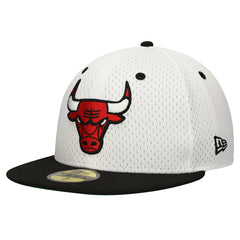 Chicago Bulls Throwback 2Tone 59FIFTY Fitted Hat - White/Black shop