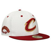 Cleveland Cavaliers Throwback 2Tone 59FIFTY Fitted Hat sale - White/Wine online