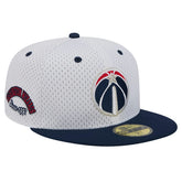 Washington Wizards Throwback 2Tone 59FIFTY Fitted Hat - White/Navy for sale