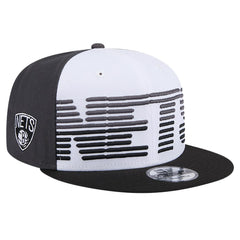 Brooklyn Nets Throwback Gradient Tech Font 9FIFTY Snapback Hat - White/Black discount