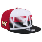 Miami Heat Throwback Gradient Tech Font 9FIFTY Snapback Hat - White/Black online
