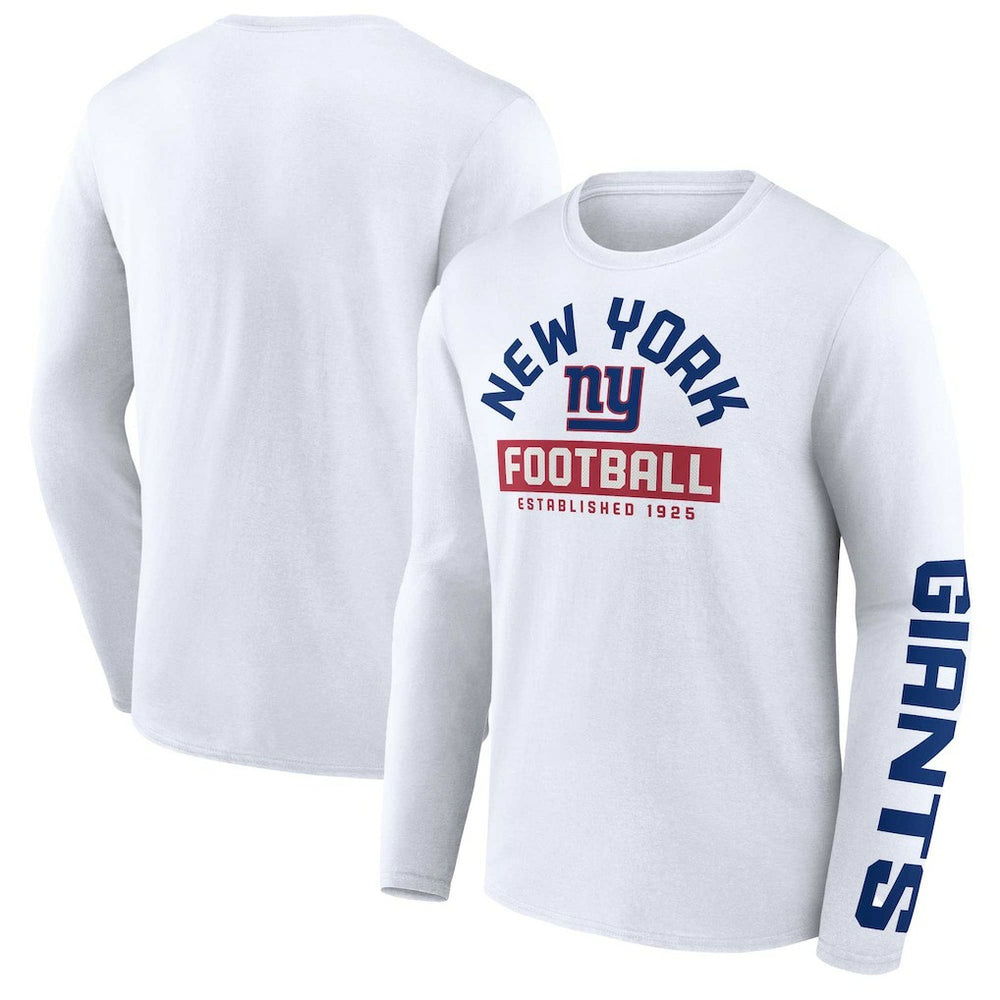 New York Giants Long Sleeve T-Shirt - White on sale