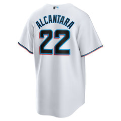 Sandy Alcantara Miami Marlins Replica Player Jersey White