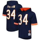 Walter Payton Chicago Bears Retired Player Name & Number Mesh Hoodie T-Shirt - Navy cheap