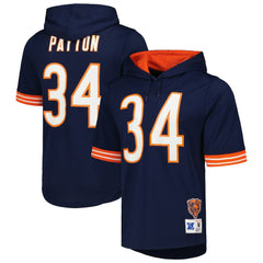 Walter Payton Chicago Bears Retired Player Name & Number Mesh Hoodie T-Shirt - Navy cheap