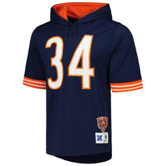 Walter Payton Chicago Bears Retired Player Name & Number Mesh Hoodie T-Shirt - Navy cheap